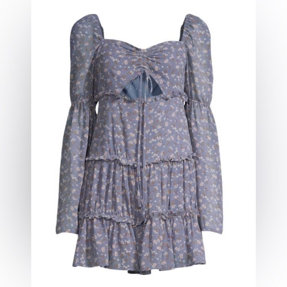 Floral Tiered Mini Dress